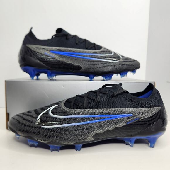 Nike Phantom GX Elite Black Game Royal Size 8.5 Men / Size 10 Women Soccer Cleat